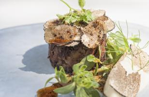 plat gastronomique aux truffes - hotel saint christophe