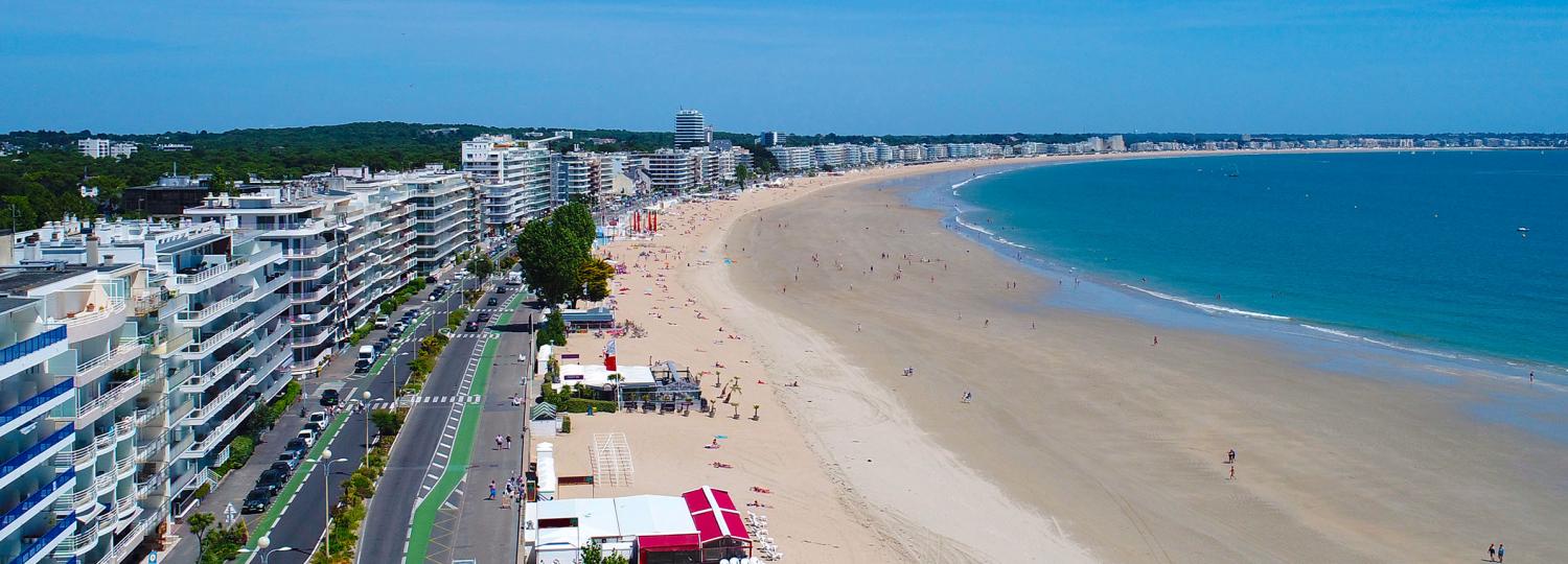 vue panoramique de la baule - hotel la baule escoublac